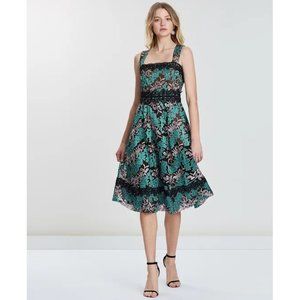 NWT Elliatt Lapis Embroidered & Lace Cocktail Midi Dress S - 4